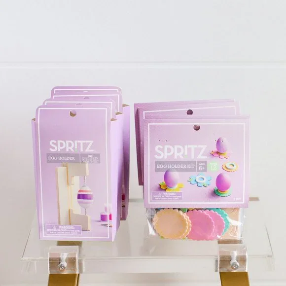 Easter Lot of Spr!tz Wooden Egg Holders Decorating Foam Egg Holders Qty 4 Each - Picture 1 of 7